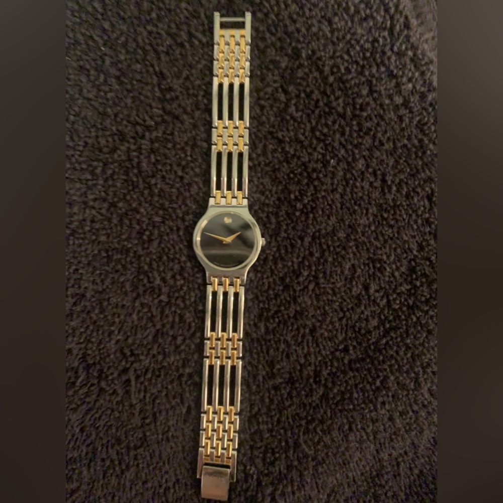 Movado Watch Silver & Gold